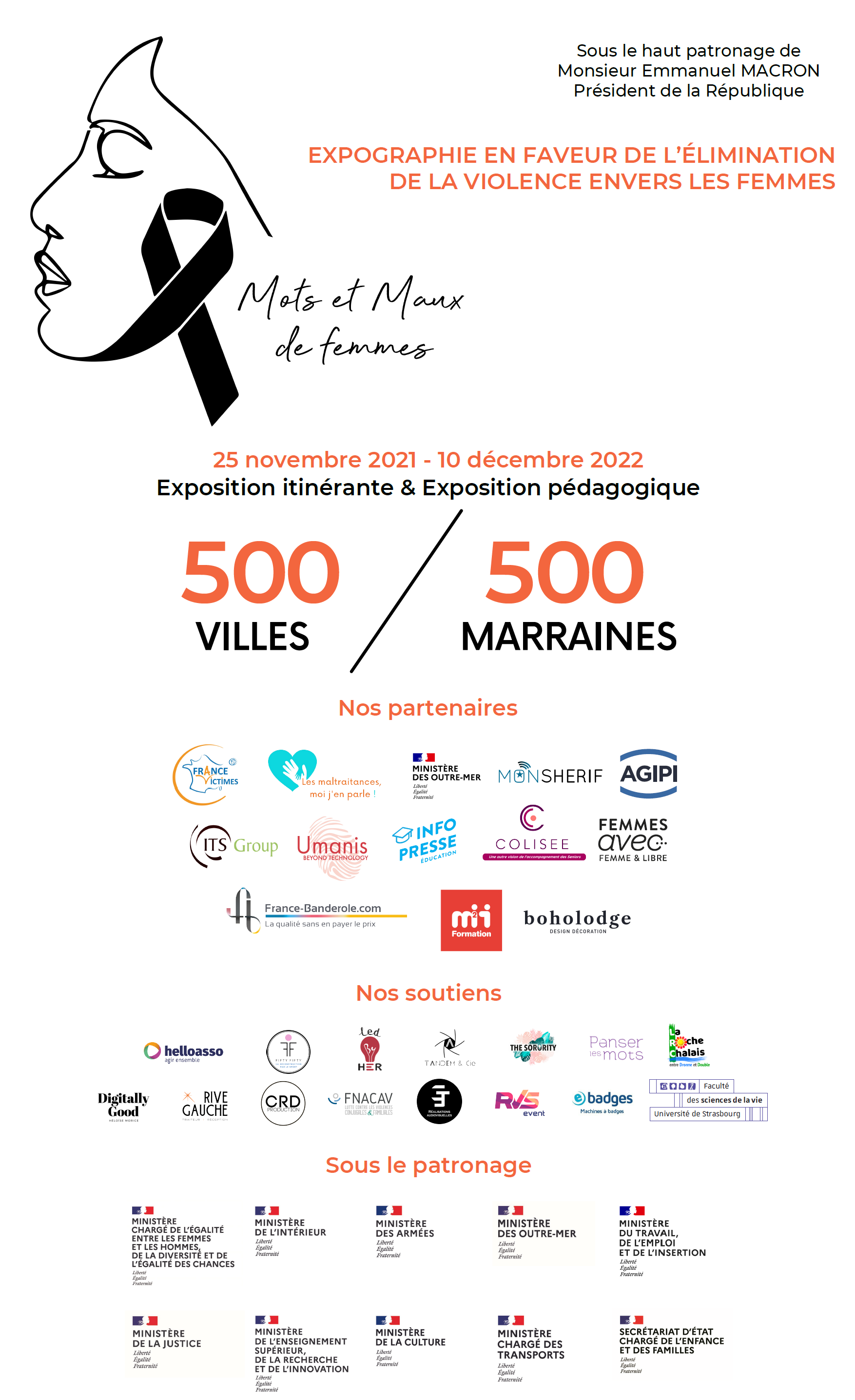 Affiche 500 villes 500 Marraines