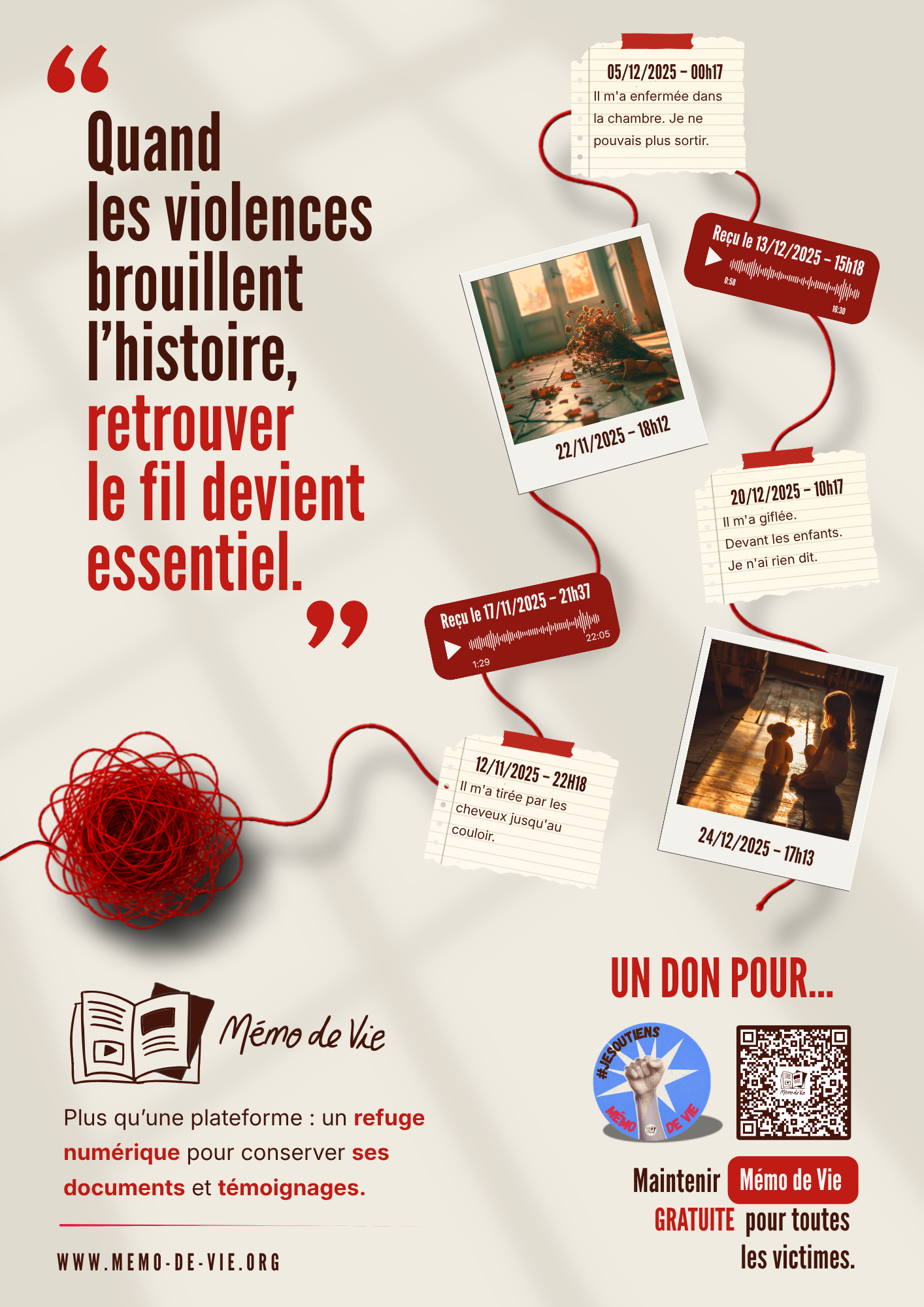 Affiche campagne de dons 2026